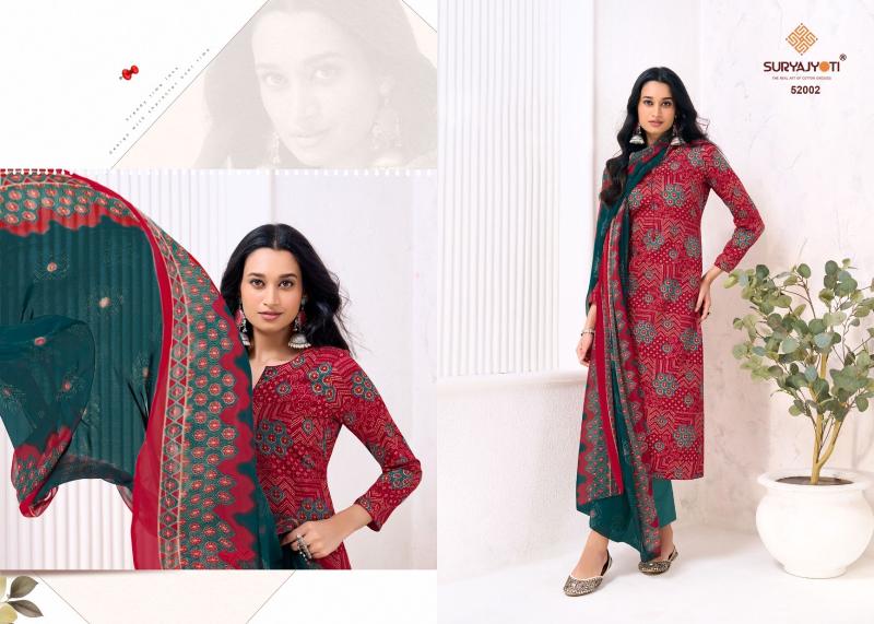 Suryajyoti naishaa vol-52 printed cotton dress material wholesale in hyderabad
